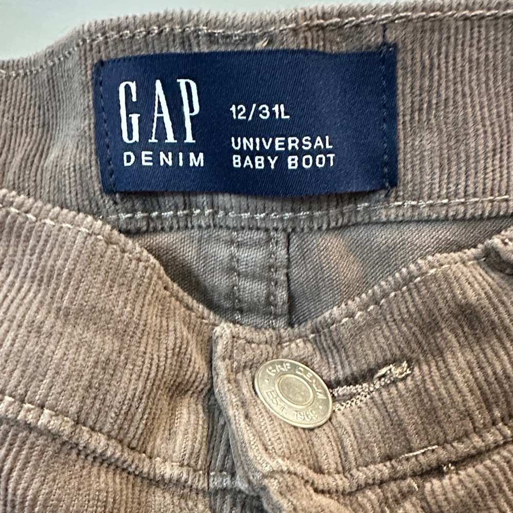 GAP Universal Baby Boot Corduroy Pants in Brown